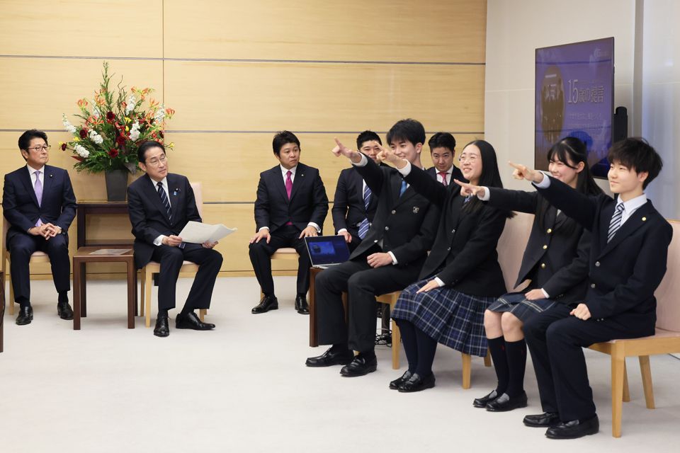 表敬訪問の様子