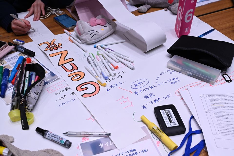 Members working on a plan