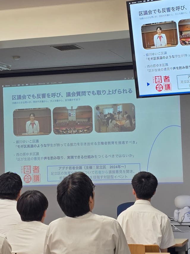 愛知県・東海樟風高校にて講演 写真7